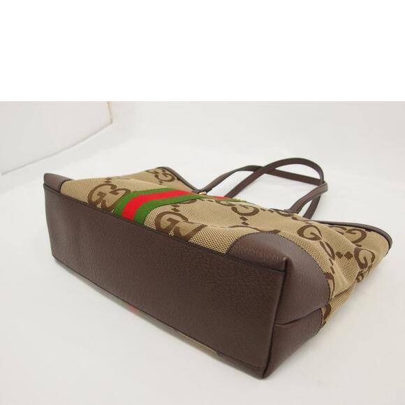 GUCCI Jumbo GG Tote Bag Brown - Picture 3 of 5